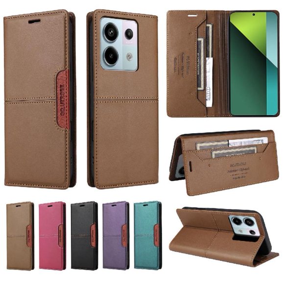 Case for FOXDOCK Xiaomi Poco X6 5G RFID Blocking Wallet Flip Cover Shockproof