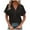 Black, variant on Patlollav Trendy Tops for Womens T-Shirt Tops Fashion Casual Solid Button V Neck Blouse