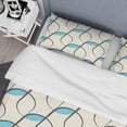 thumbnail image 4 of Designart 'Retro Geometrical Abstract Minimal Pattern I' Mid-Century Modern Duvet Cover Set, 4 of 4