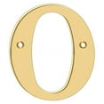 thumbnail image 3 of Deltana RL4O-CR003 4" Height Residential House Letter Letter O Lifetime Polished Brass, 3 of 3