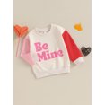 thumbnail image 3 of Bagilaanoe Toddler Baby Girl Boy Casual Sweatshirt Long Sleeve Letter Print Pullover 6M 12M 18M 24M 3T 4T Kids Fall Loose Tee Tops, 3 of 7