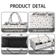 thumbnail image 4 of Large Capacity Tote Bag,Fairy Princess Castle Pattern Handbag Fashion Luxury Tote Bag,15.7"x13"x 5.1" Inches,Laptop Compatible, 4 of 6