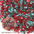 thumbnail image 3 of 2 Colores de Chips de Vidrio Triturado, 1-3mm Brillo Irregular 31.6g, Rojo y Azul, 3 of 6