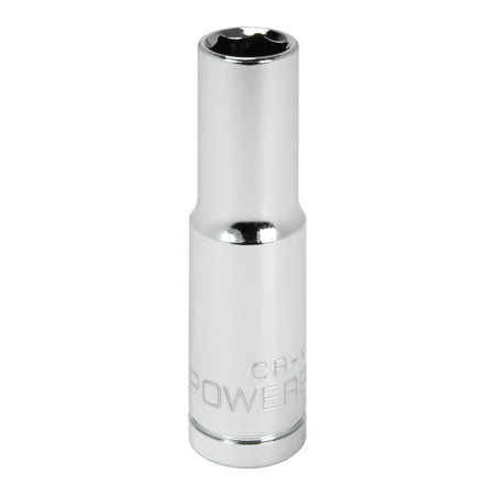 UPC: 0028907053646 | Powerbuilt 3/8 Inch Drive x 3/8 Inch 6 Point Deep Socket – 641200