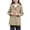 Khaki2, variant on Girls British Style Mid-Length Trench Coat, Kids Double Lapel Windbreaker Jacket, Elegant Button Down Outerwear for Fall Daily Casual Wear(Khaki1,5-6 Years)