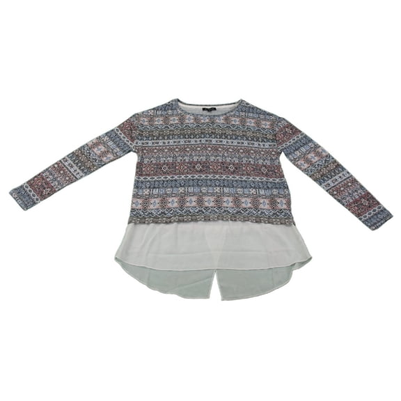 Kiara Womens Size XX-Large Lightweight Sweater with Mock Undershirt, Sahara