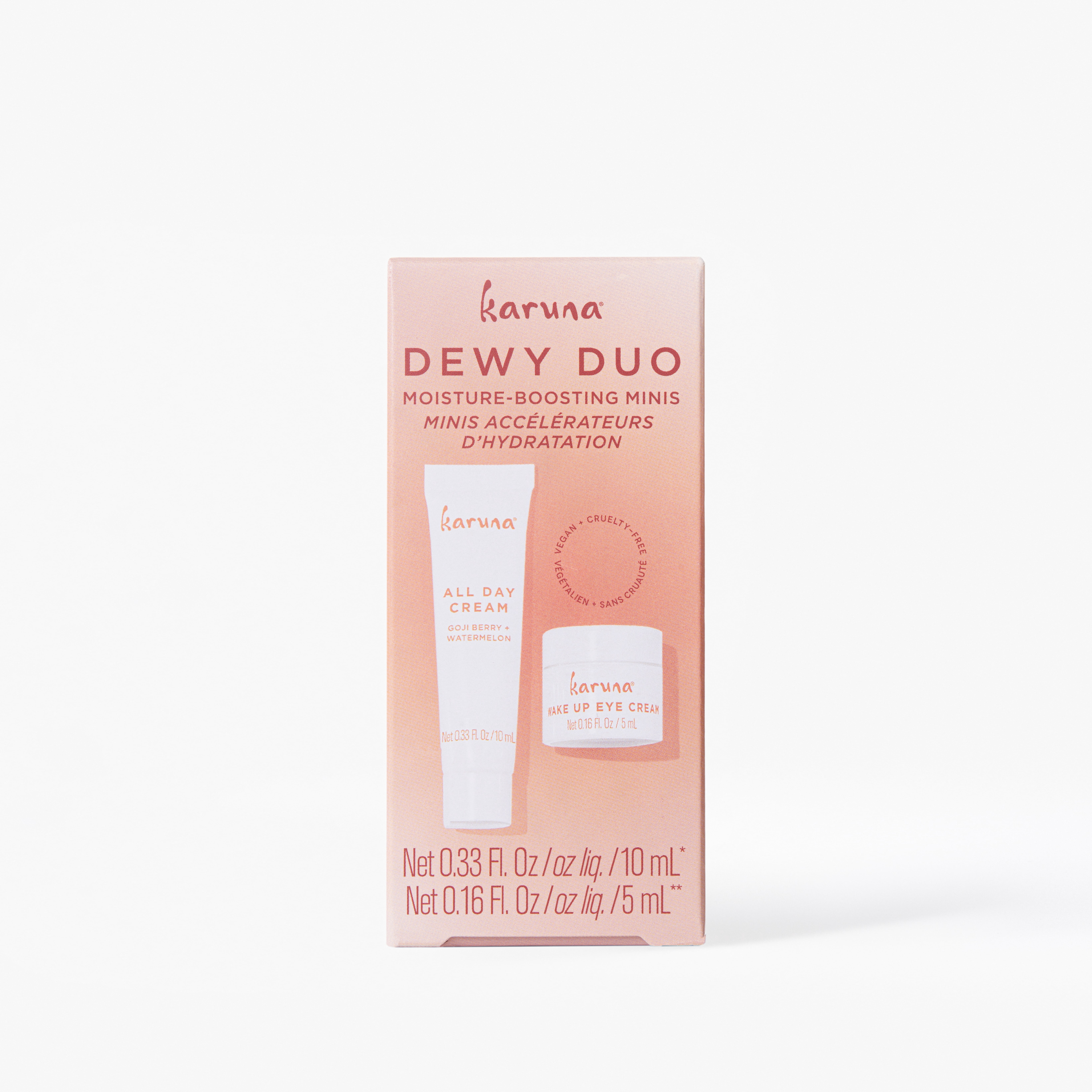 Karuna Dewy Duo Moisture-Boosting Minis Moisturizer & Eye Cream Age-Defying Duo for All Skin Types, Set of 2