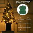 FOLDLIFE 3 Ft Prelit Premium Snow Flocked Artificial Christmas Tree