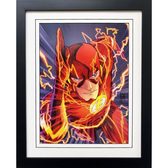 DC "The Flash Vol 4 #1" CUSTOM FRAMED Mated Comic Book Poster Generic