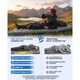 thumbnail image 3 of Camping Sleeping Pad, 6" Thick Camping Mattress Pad, 4.5 R-Value Sleeping Mat with Built-in Pillow and Foot Pump, Portable Compact Sleeping Pad for Backpacking Hiking Car Traveling Tent, 3 of 7