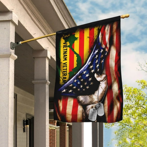 Flagwix American Flag Vietnam Veteran Flag Polyester Double-sided Printed House Flag