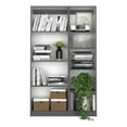 thumbnail image 6 of Cterwk 42" Wide 9 Shelves Bookshelf Bookcase for Living Room, Office, Gray+White, 6 of 6