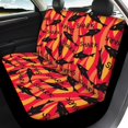 thumbnail image 4 of Uourmeti Fire Shark Print Car Seat Covers 3 PCS Car Seat Covers Full Set Breathable Non Slip Suitable for Truck Sedans, 4 of 10