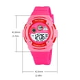 thumbnail image 3 of Reloj Digital Deportivo Impermeable para Niños con Pantalla Luminosa, Alarma, Cronómetro, Resistente a Golpes, Correa Ajustable para Niños y Niñas, 3 of 9