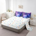 thumbnail image 3 of Erosebridal Kawaii Axolotl Bedding Sets Twin Size, Blue Pink Comforter Sets with Sheets, Lake Lotus Reversible Bed Set, Super Cozy Bedroom Decor, 7-Piece, 3 of 6