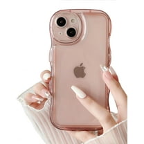 Compatible with iPhone 11 Case,Curly Wave Frame Case Candy Color ...