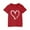 Red, variant on fatyb Girls Boys Heart Shirts Short Sleeve Cotton Graphic Tee Tops Print Cute Kids Lightweight T-Shirts