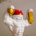 thumbnail image 4 of Creative Strong Arm Lucky Cat Decor Office Desktop Statue Home Decoration for Living Room Desk, 4 of 9