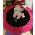 thumbnail image 3 of QJUHUNG Mini Trampoline Spring Cover 36 Inch Small Trampoline Safety Pad for 6 Holes Round Trampoline Tear-Resistant Oxford Cloth Anti-Vibration   Multiple Color Options(Rose Red), 3 of 7
