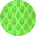 thumbnail image 1 of Ahgly Company Indoor Round Solid Green Modern Area Rugs, 8' Round, 1 of 4