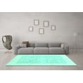 thumbnail image 3 of Ahgly Company Indoor Rectangle Oriental Turquoise Blue Traditional Area Rugs, 8' x 10', 3 of 4
