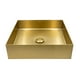thumbnail image 1 of Ovalin Lavabo Rubinett Cuadrado Acero Inoxidable 304 Color Dorado, 1 of 6