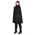 thumbnail image 3 of Abrigo largo de cuello Mao Roman Fashion /Tallas Extras, 3011 (Negro) negro 42, 3 of 6