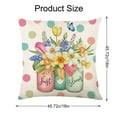 thumbnail image 2 of Spring Decorations Spring Pillow Covers 45x45 Spring Farmhouse Throw Pillow Cover Garden Linen Cushion Case For Home Decor, 2 of 7