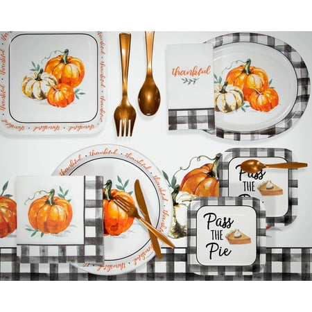 Way to Celebrate Thankful Thanksgiving Dinner Napkins, 20 ct