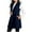 Navy, variant on LEBONYARD Woman's Trendy Lapel Collar Solid Colored Sleeveless Button Coat Casual Long Length Loose Warm Fitting Pocket Outerwear Jacket Coat