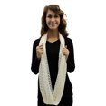 thumbnail image 3 of Brown Sheer Chevron Lace Infinity Scarf, 3 of 6