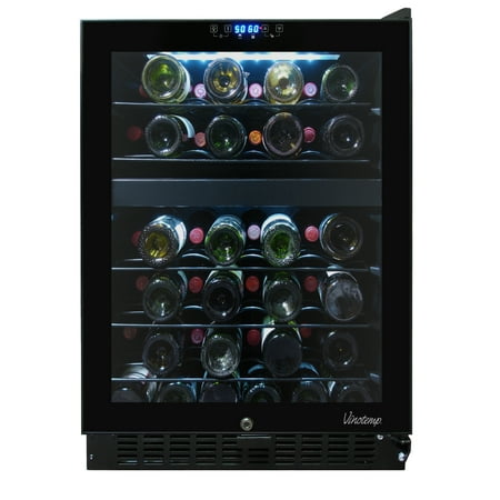 46-Bottle Dual-Zone Touch Screen Wine Cooler