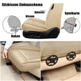 thumbnail image 6 of Beige Seat Cover for KIA 97% Models,Faux Leather Seat Cover for Cars,Waterproof Non-slip Car Seat Protectors for 5PCS Seats, 6 of 8