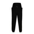 thumbnail image 2 of Men's Casual Pants Men's Sweatpants Pants Soft Comfy Loose Wide Leg Trousers Sports Running Jogger Harem Black M, 2 of 8