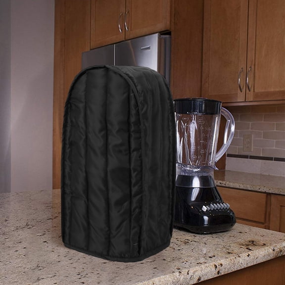 Anti Fingerprint Polyester Proof Home Kitchen Stain Resistant Blender Cover black