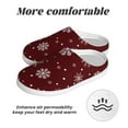 thumbnail image 6 of Fotbe Romantic white snowflakes Pattern Women's Fuzzy Curly Fur Memory Foam Loafer Slippers Indoor Outdoor Slippers Winter Home Shoes-46/47, 6 of 7