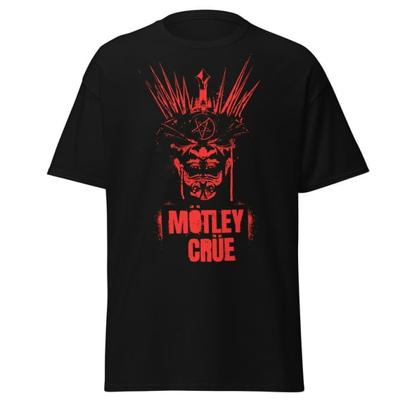 Motley Crue - Mind Blown Jumbo Print Unisex T-Shirt - Black - Small