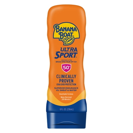 Banana Boat Ultra Sport Sunscreen Lotion SPF 50+, 8 oz
