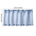 thumbnail image 3 of Handmade Oven Cover Curtain Kitchen Appliance Hide Decor with Ruffles and Ribbon Ties for Stove Range, Farmhouse Style Dishwasher Cover, Decorative Stove Front Apron, 3 of 5