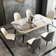 thumbnail image 4 of Marble Kitchen Dining Tables Coffee Set Center End Living Room Dinning Table Luxury Modern Mesa Comedor Home Furniture WSW40XP My Lux Decor Round, 4 of 6