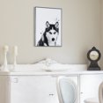 thumbnail image 6 of Empire Art Direct Siberian Husky Black and White Pet Paintings on Reverse Printed Glass Framed Dog Wall Art, 24" x 18" x 1", Ready to Hang, 6 of 9