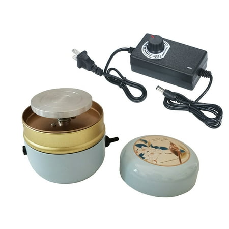 

Abody Mini Ceramic Machine Electric Pottery Machine Electric Pottery Wheel Ceramic Machine Pottery DIY Machine for Kids Children Student Stepless Speed Regulation Forward and Reverse Rotation