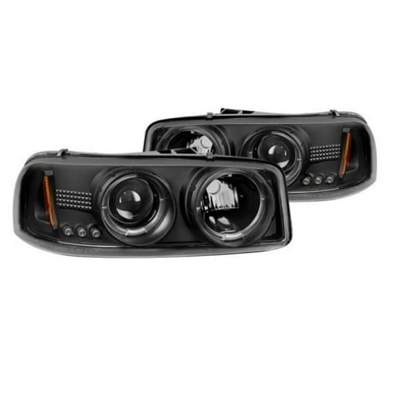 Black Halo Projector LED Headlights