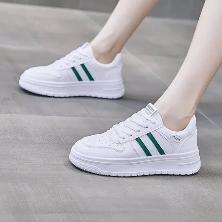 

Women‘s Leisure Sneakers Lightweight Stripe Low Top Lace Up Shoes Women‘s Footwear