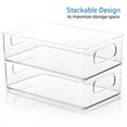 thumbnail image 4 of StorageBud Clear Storage Bins , 10X6X3" Plastic Containers,1 Pack Storage Containers, 4 of 7