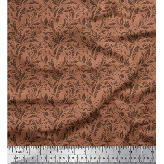 Soimoi Rayon Fabric Swirl Abstract Print Sewing Fabric Yard 56 Inch Wide