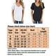 Femmes Manches Courtes T-Shirts Décontracté en Vrac V Cou Bassic Tops Poche Solide Dames Été Taille 4-22 – image 2 sur 4