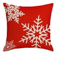thumbnail image 3 of Christmas Decorative Pillow Covers 18x18" Christmas European Linen Sofa Cushion Cushion Cushion Holiday Decors for Couch Bed Sofa Bedroom Living Room, 3 of 7
