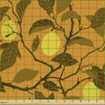 thumbnail image 2 of Ambesonne Lemon Fabric by the Yard Upholstery, Vintage Lemon Tree Delicacy, 3 Yards, Mustard Orange and Amber, 2 of 5