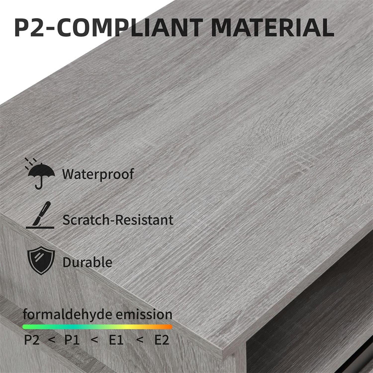 Demi Bonn Modern Fireplace TV Stand for Television up to 65" with Storage and Farmhouse Sliding Barn Doors, Entertainment Center with Cabinet and Shelves, Gray